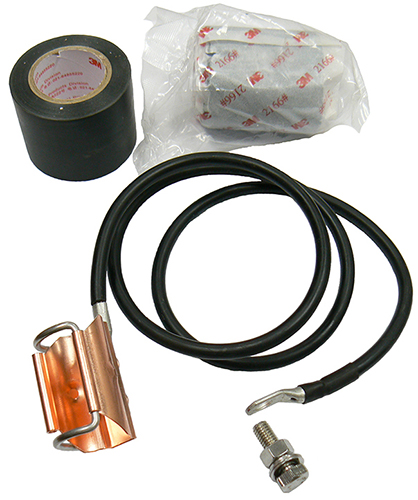 Ground earthing kit for 7/8″ flexible cable/ ZCG7850 – includes waterproofing